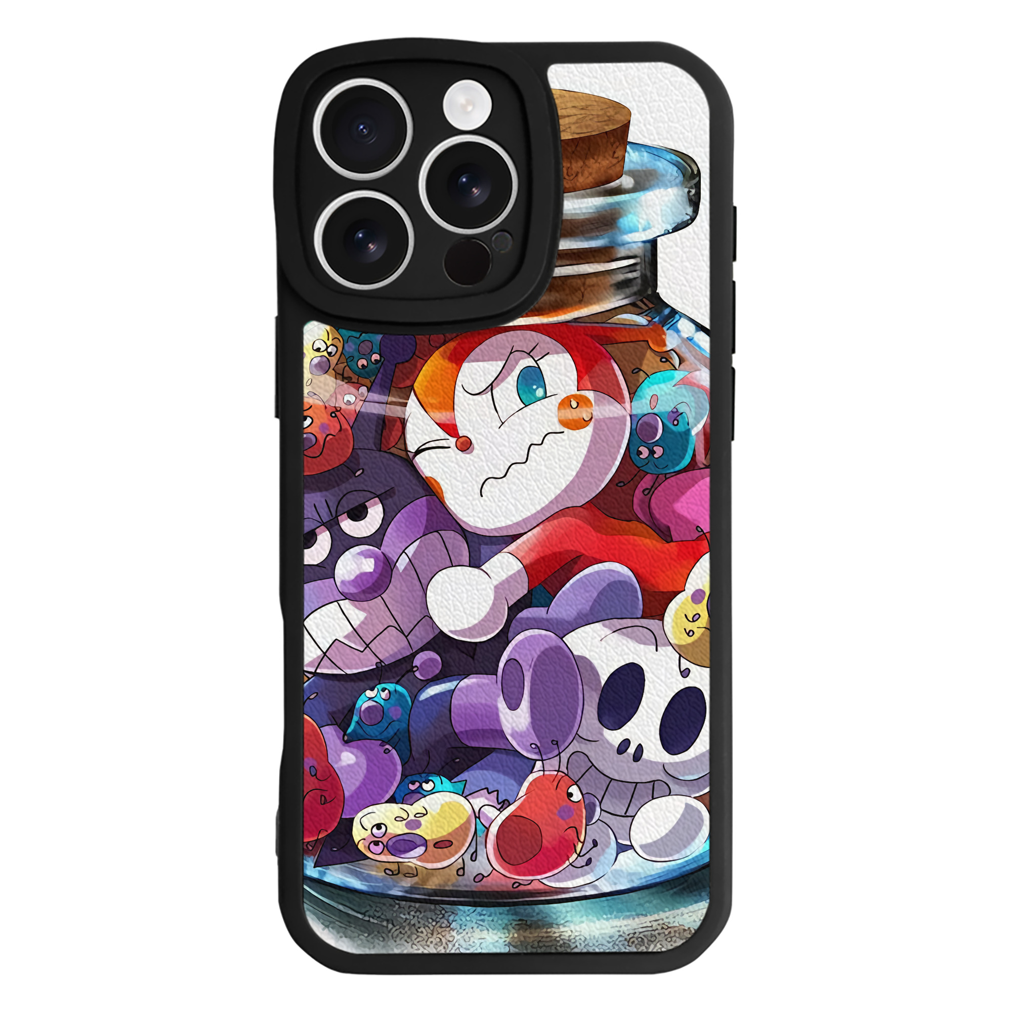 （画像用） アンパンマン Anpanman 【iPhone 16シリーズ対応】シリコンスマホケース（レザー調） 材質：シリコン